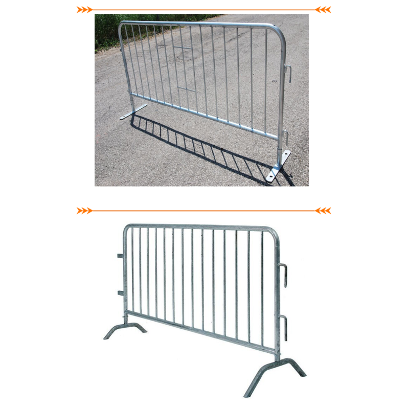 crowd control barrier, pedestrian barrier/portable crowd control barriers