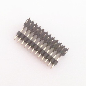 China Dual row 2.54mm pitch 90 degree male header on sale China Dual row 2.54mm pitch 90 degree male header on sale