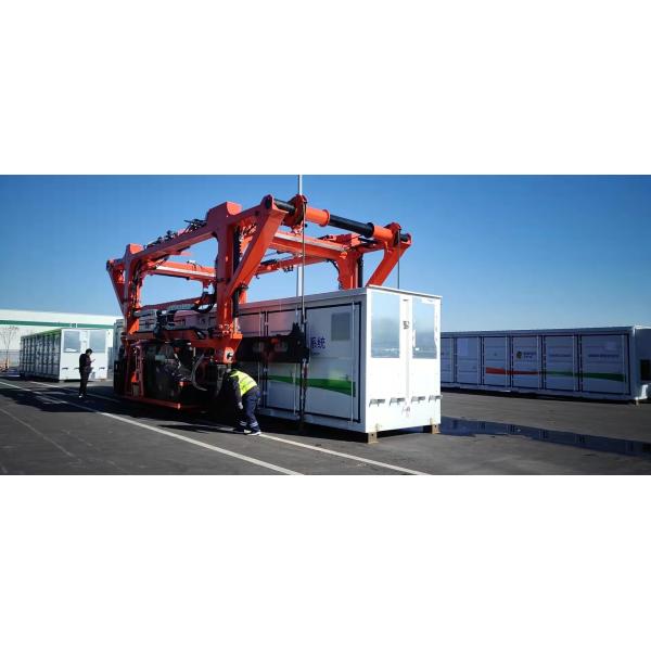 80T Container Straddle Crane , Mobile Gantry Crane Truck with diesel power battery power