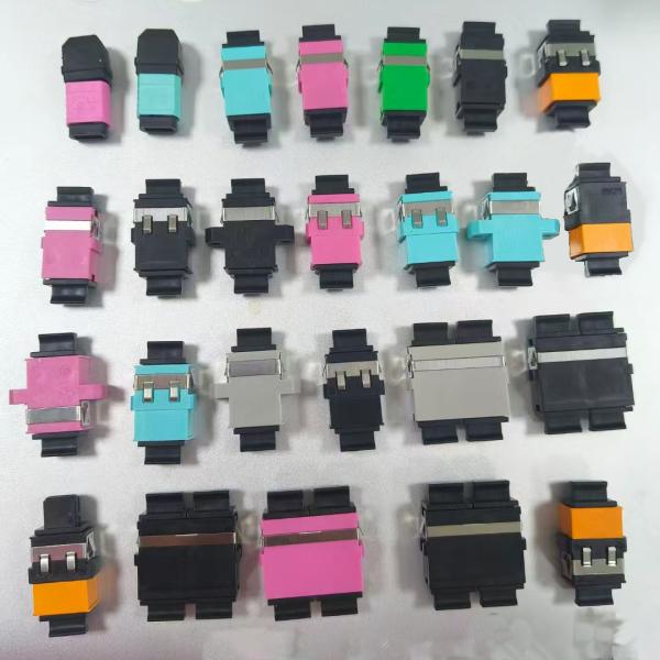 FONGKO DX Flange Fiber Optical MPO Adapters Fibre Optic Flangeless Duplex Adapter Coupler