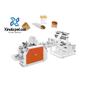 Automatic V Bottom Paper Bag Manufacturing Machine 400Pcs/Min