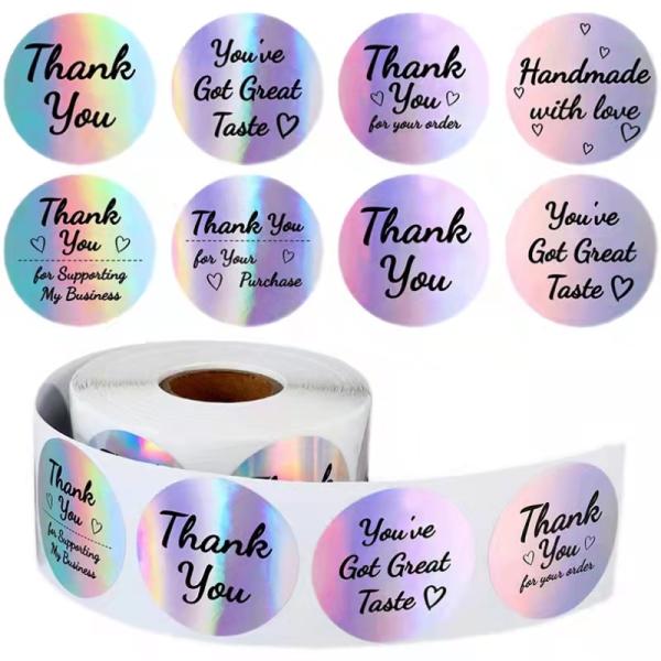 s Holographic Seal Sticker Label CMYK Color for Consumer Electronics