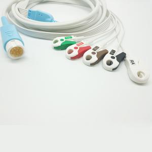 Buy cheap 12 Pin Round Connector PH HP Disposable ECG Cables product