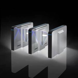 RS485 TCP Flap Barrier Turnstile Pedestrian Speed Gates AC220V