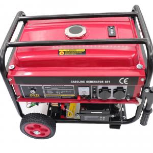 China 3kw Max Power 7hp Single Phase Gasoline Generator with Wheels Portable Generator on sale