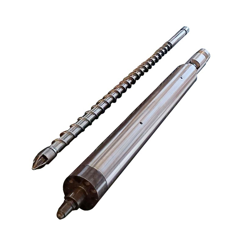 Accuracy Extruder Nitriding Screw Barrel Customized For PVC PPR Multiple Feed