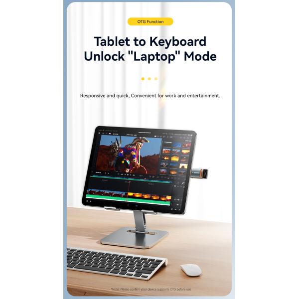 Micro USB OTG Adapter USB A C To Lightning OTG Connector ESSAGER ES-OTG17