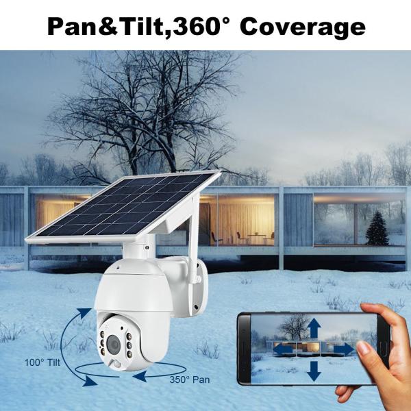 Security Solar Ip Camera Outdoor Wireless PTZ Security Camera