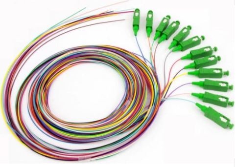 Tight Buffered Indoor Mm Multimode Patch Cord 50/125 Pigtail Connectors
