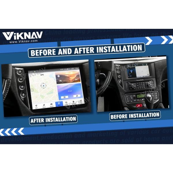 10.4 Inch WiFi 4G Car Radio Aftermarket Stereo System Upgraded For Maserati GT GranTurismo 2007-2017