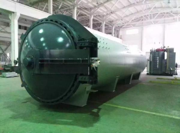 Glass Laminating Autoclave With Electrial Hydraulic Pressure Opening Door For Laminated Glass
