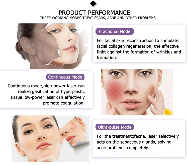 Customized design efficient wrinkle removal fractional co2 rf lase machine with OEM ODM service
