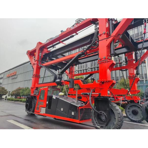 Hydraulic Straddle Carrier Truck Gantry Crane With Battery Power