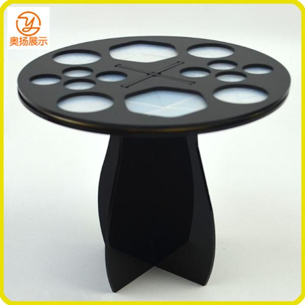 black rectangle acrylic brush dryer for makeup brush drying