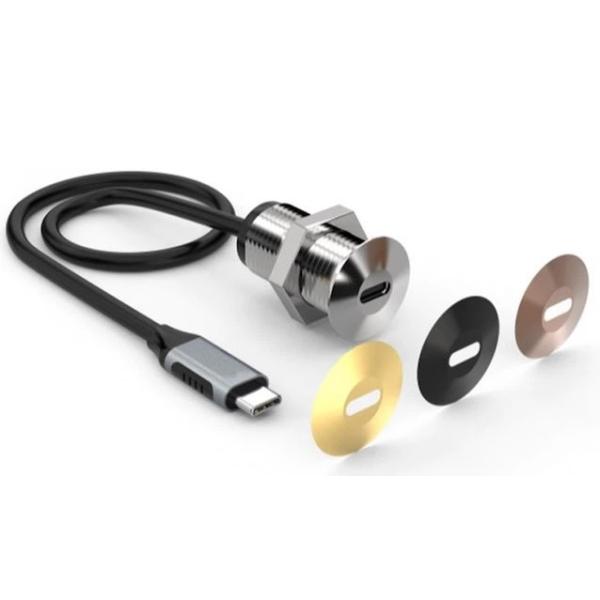 USB C HUB For Conference System With Desk Socket 2 In 1 Combo