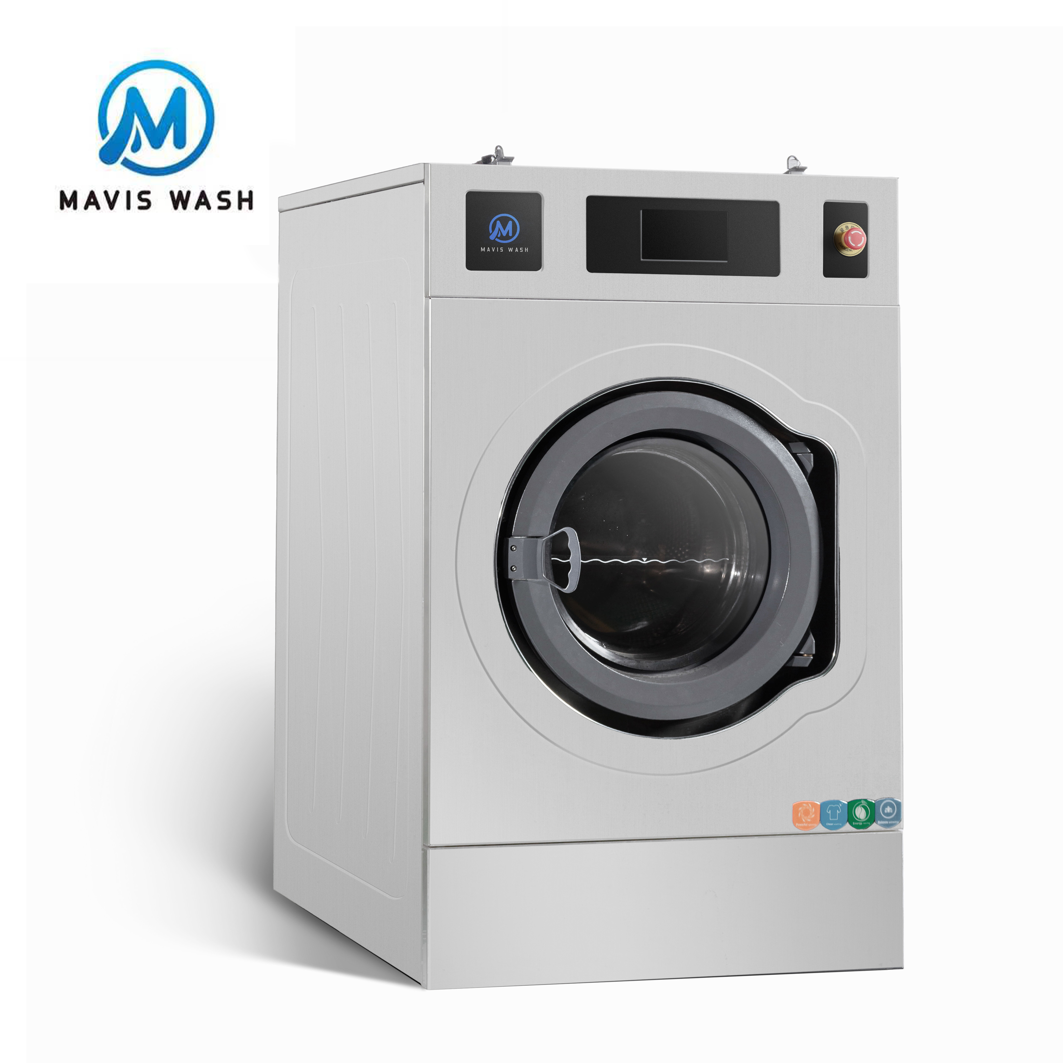 22kg Soft Mount Fully Automatic Industrial Laundry Machine for Hotel Hospital University