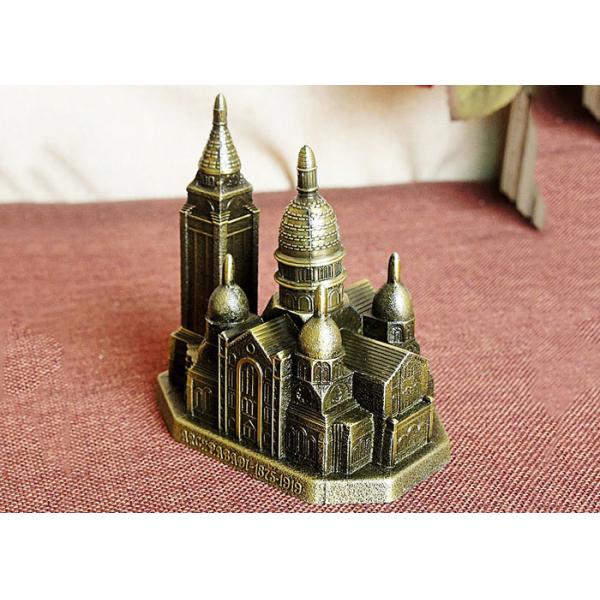 Bronze Plated Keepsake DIY Craft Gifts Russia Cathedral Of Christ Architecture Model