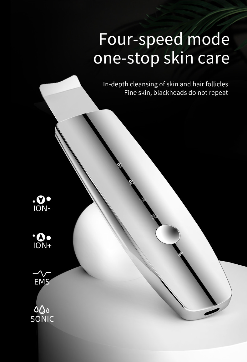 26KHZ Hot Cold Ultrasonic Skin Cleanser Blackhead Removal Home Use