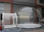 0.7mm Transparent Pvc Inflatable Camping Bubble Tent With Floor CE UL EN14960