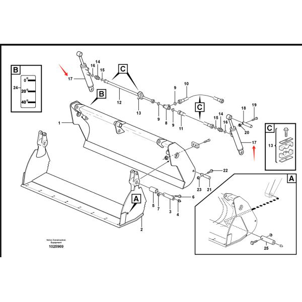 11709913 VOLVO Loader Backhoe BL60 BL61 BL70 BL70 Multi-purpose Bucket Cylinder Repair Seal Kit Guaranteed