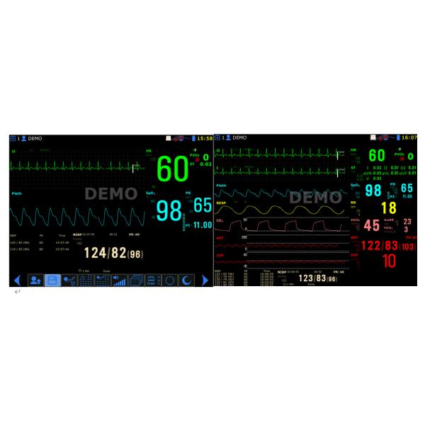 Economy portable 10.4 inch heart rate bedside patient monitor vital monitor for medical use