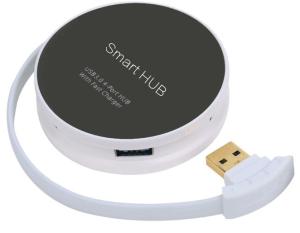 Buy cheap Fast Charging Smart Round Adapter 4 Ports USB HUB product