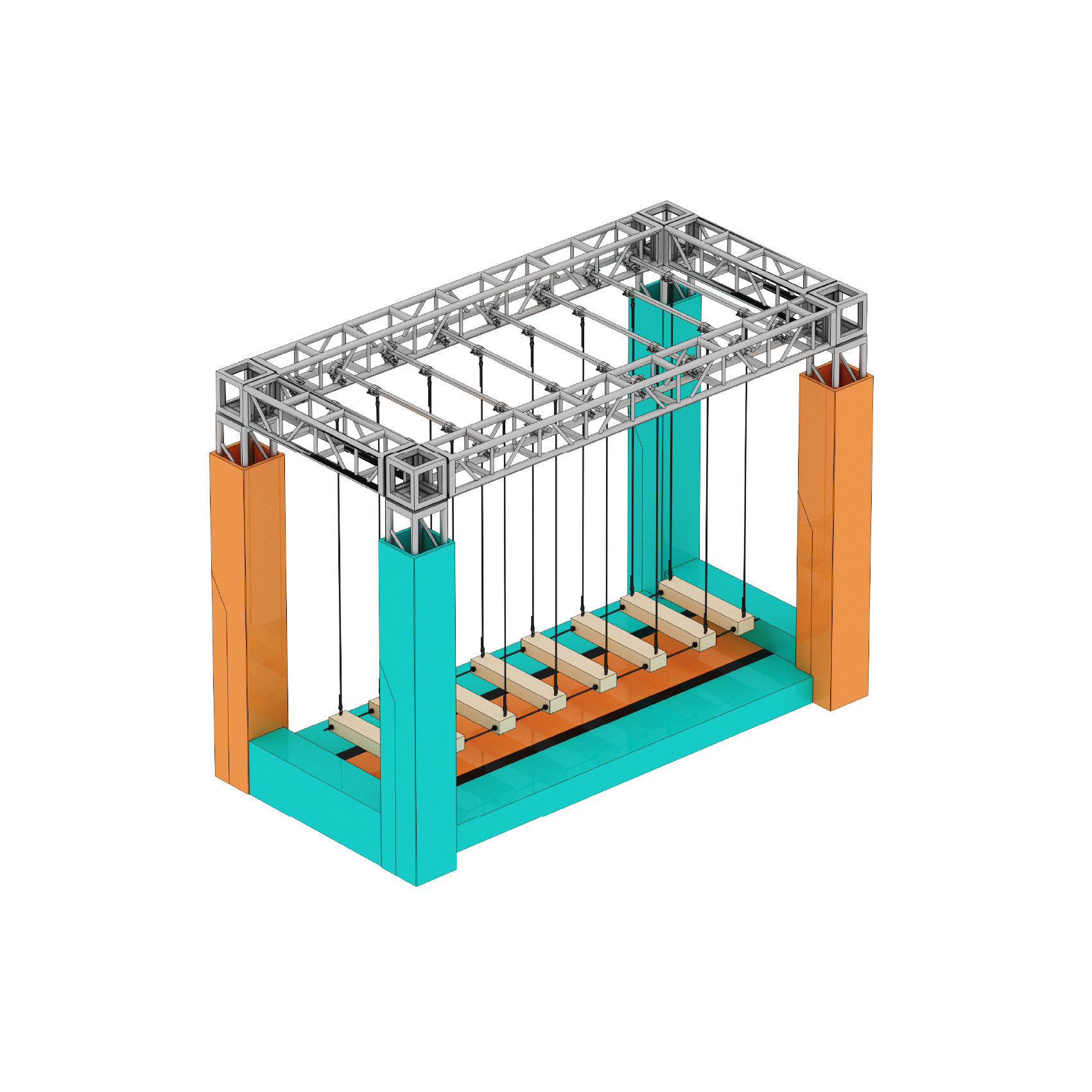 Custom Ninja Course Obstacle Equipment for Indoor Playgrounds