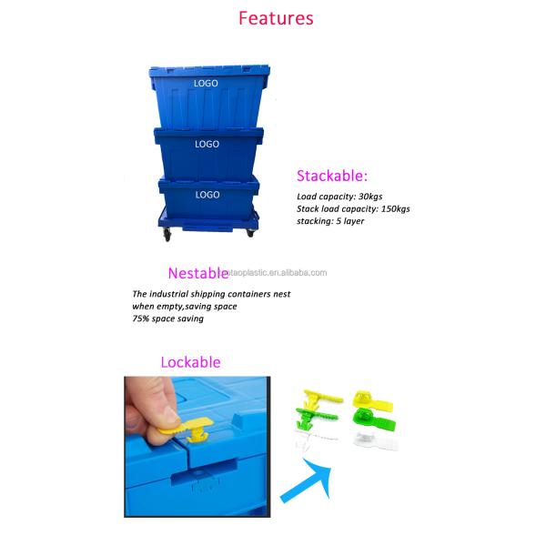 Customized Logo Rectangular Plastic Crate Box For Storage And Transportation no Foldable
