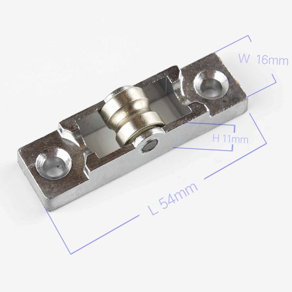 Single Roller UPVC Sliding Window and Door Hardware with Zinc Alloy Groove Pulley