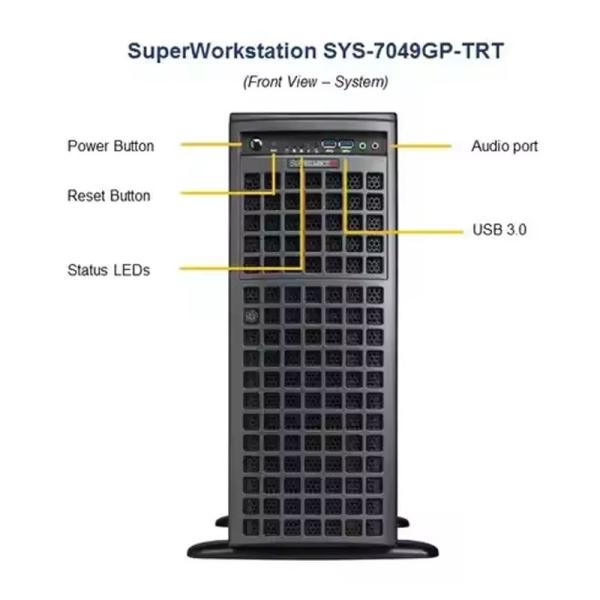 Customized Server Super Workstation SYS-7049GP-TRT CSE-747BTS-R2K20BP MBD-X11DPG-QT 4U/Tower IPMI NVMe Lowest for Servers