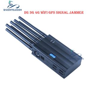 Buy cheap LTE 2600 AC100V Handheld Signal Jammer 2G 3G 4G GSM DCS WiFi GPS Jammer product