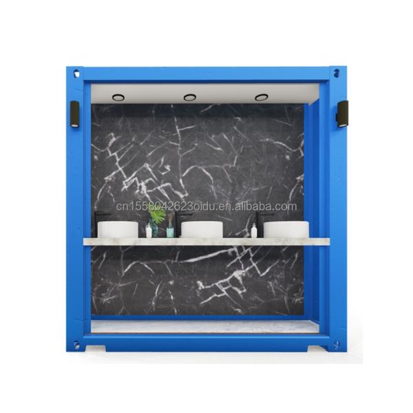 Modern Design Flat Pack Container for Public in 20ft Mobile Trailer Bathroom Camping and Beyond Your Imagination