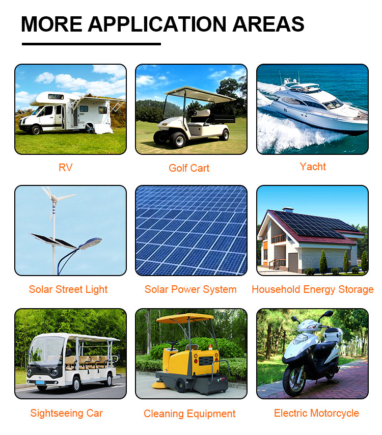 150AH 12V Deep Cycle Rechargeable Battery LiFePO4 Golf Cart RV Battery
