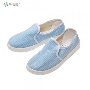 Buy cheap White Blue Canvas Upper Esd Rated Safety Shoes , Womens Canvas Work Shoes Anti Static product