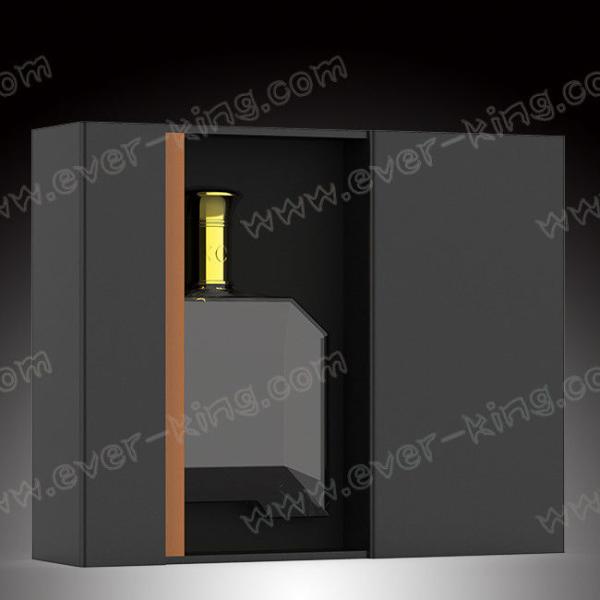 Screen Printing Rectangle Custom Glass Bottle 500 ML For Tequila