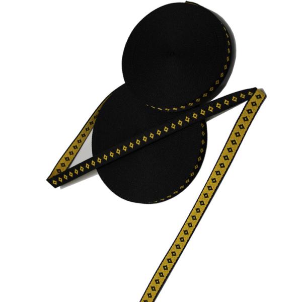 Customized Woven Jacquard Webbing 100% Polyester For Bag Strap