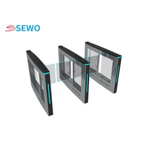 Luxury Black Swing Barrier Turnstile , Gyms Pedestrian Access Control System