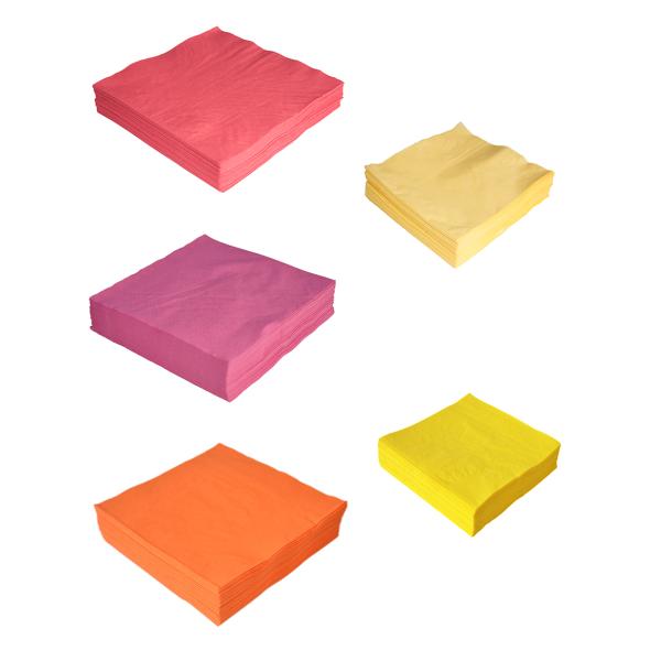 Fresh Simple 2ply Color Paper Napkin Degradable Embossed Patteren