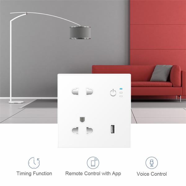 Smart Home Products Support Speaker Connection Usb Interface Smart Wifi Power Electric Plug And Socket