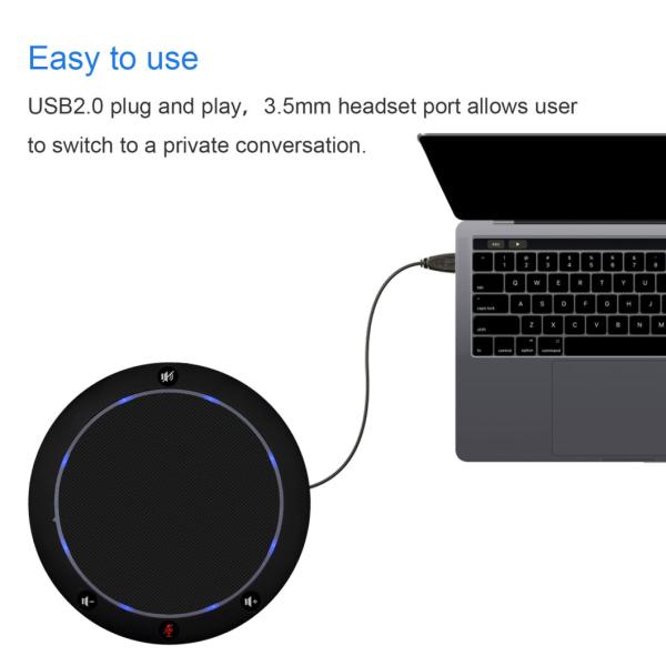 Katov Omni-Directional Speakerphone USB Conference Microphone for Conferencing Room Equipment