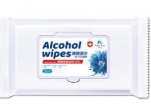 China Non Woven 75% Anti Bacterial Alcohol Wet Wipes / Wet Sanitizing Wipes on sale