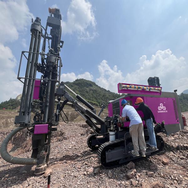 180° Rotary Borehole DTH Drilling Machine Mining Hydraulic Drilling Rig Integrated Drilling Equipment
