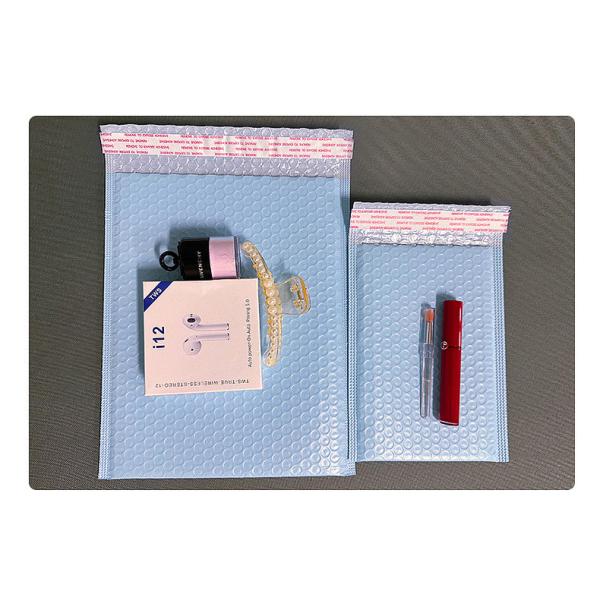 Polyethylene Plastic Poly Envelope Bubble Wrap Bags Tear Resistant Shock Absorption