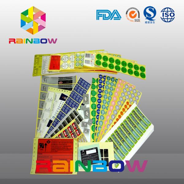 Custom Self Adhesive Paper Laminated Danger / Warning Sign Labels For Illegal Substances