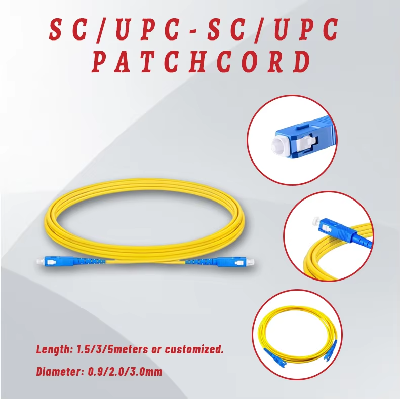 LC SC FC ST MTP Single Duplex Fiber Optic Patch Cord G652D G657A1 G657A2 G657B