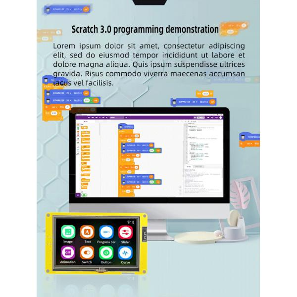 4.3 Inch ESP32 Display Module 480x270 HMI Touch Screen 4.75V - 5.25V