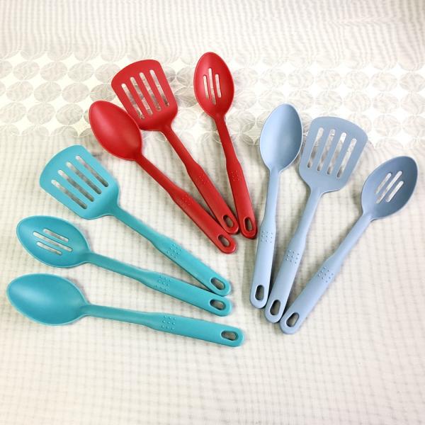 Sustainable Rotating Stand Kitchen Gadgets Nylon Kitchen Utensils Set with Performance