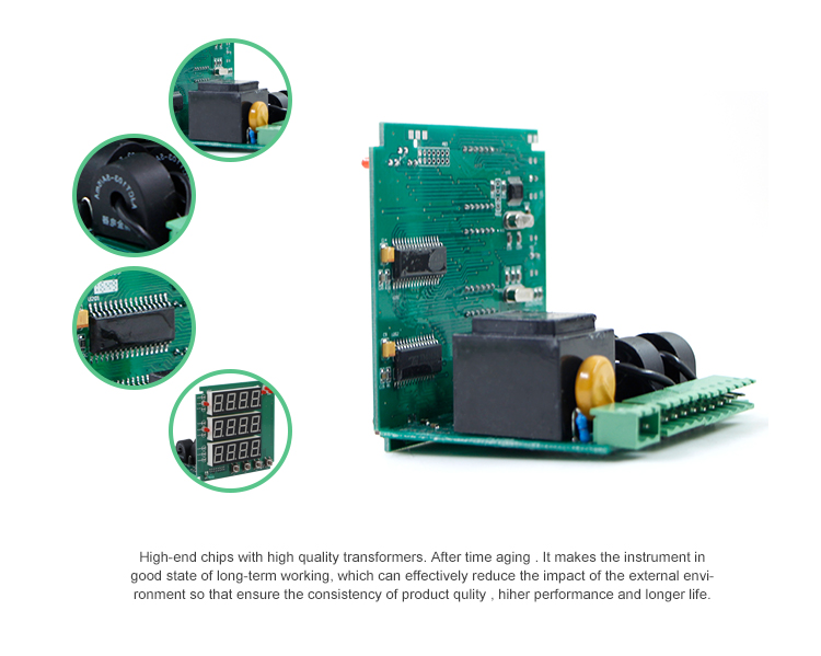 Digital display meter 3 phase digital combination meter amp&volt meter