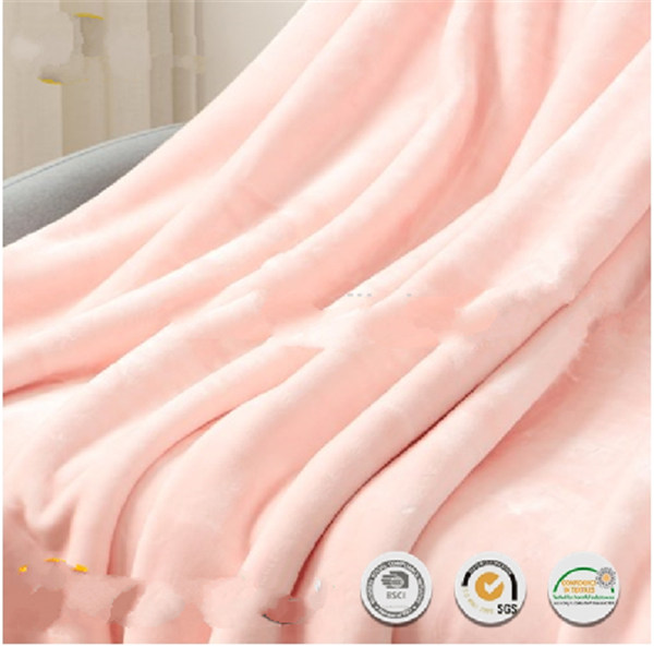 Comfortable Flannel Plush Blanket For Bedding Sofa Throws OEM / ODM Service