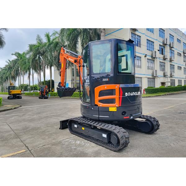 3.5 Ton Mini Excavator Zero Tail Swing 0.12M3 With High Power Yanmar Engine
